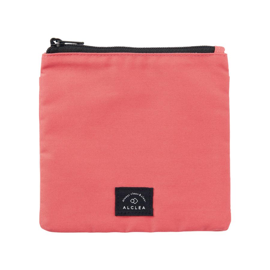 LIHIT LAB (リヒトラブ) ALCLEA マスク&ポーチ チャコールグレー コーラルピンク ※マスクスタンド付き A7930-12 | LIHIT LAB.