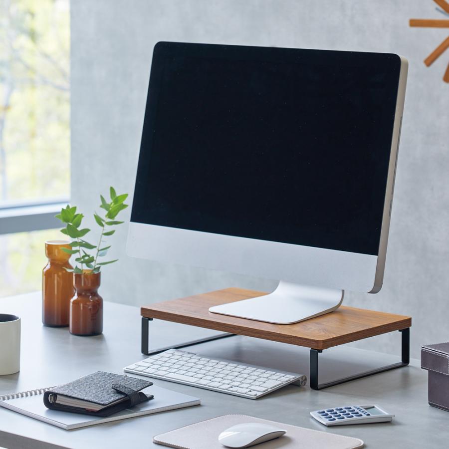 LIHIT LAB (リヒトラブ) MDF机上台・コンパクト 390×250 ロータイプ ブラウン A8003-9 | LIHIT LAB. | 02