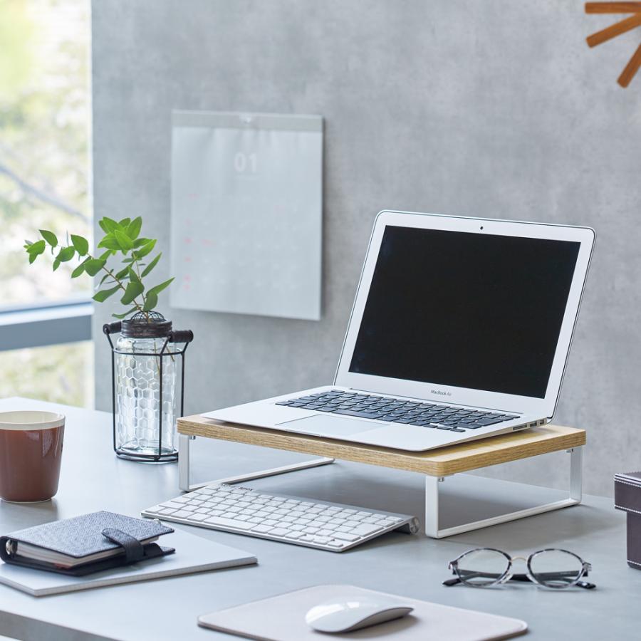 リヒトラブ LIHIT LAB MDF机上台・コンパクト 390×250 ロータイプ ナチュラル A8003-35 MDF合板 木目調 | LIHIT LAB. | 01