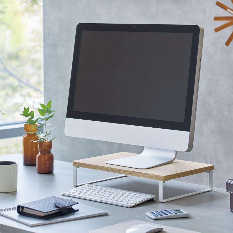 リヒトラブ LIHIT LAB MDF机上台・コンパクト 390×250 ロータイプ ナチュラル A8003-35 MDF合板 木目調 | LIHIT LAB. | 02