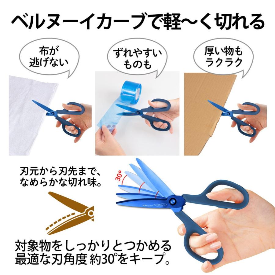 プラス PLUS はさみ フィットカットカーブ プレミアムチタン(リニューアル) ネイビー SC-175STN | PLUS | 04