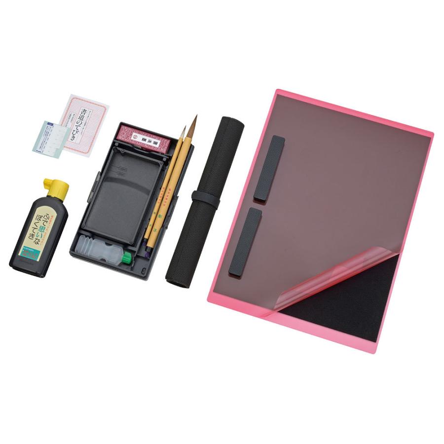 ＜呉竹＞ 書道セット ブラウン×ライトブルー GA451-11 | 呉竹 | 03