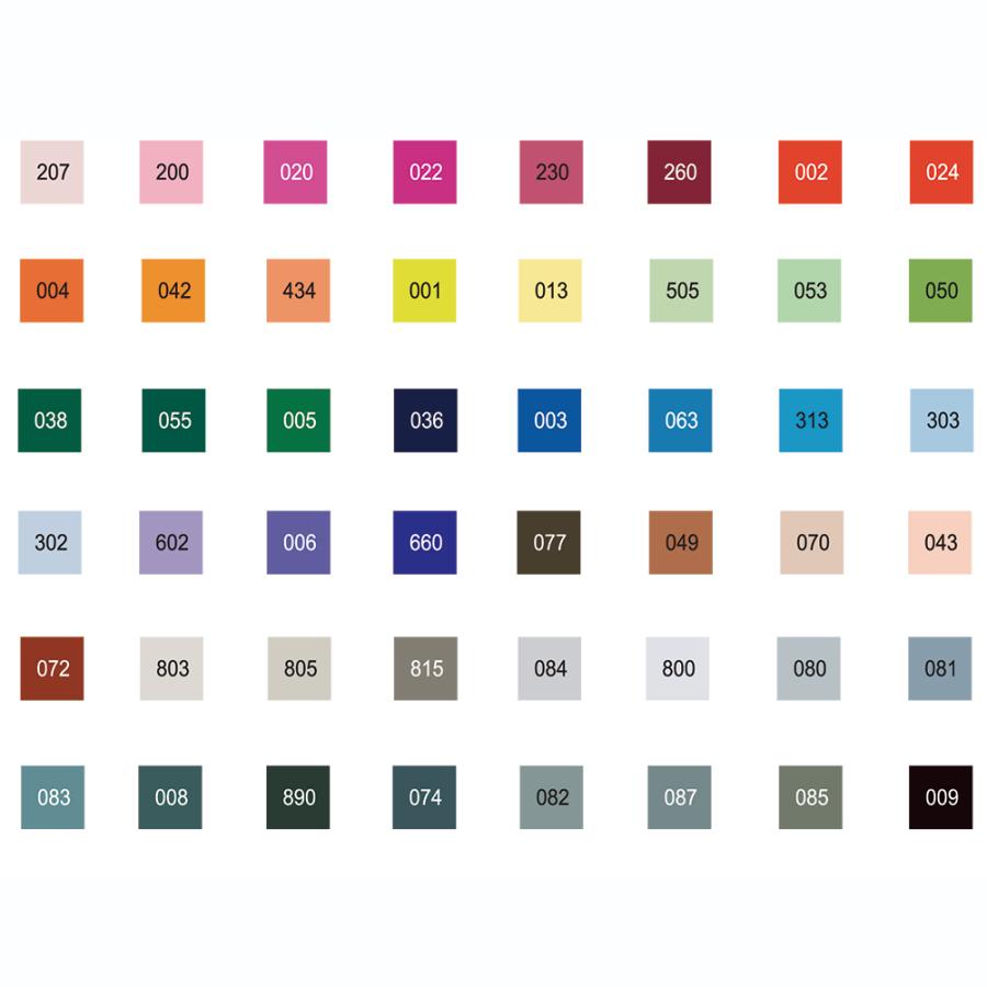 ツインマーカー 48色 ZIG Art & Graphic Twin | 呉竹 | 01