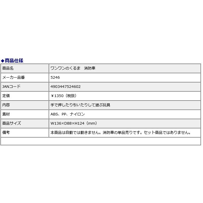 トイローヤル（ToyRoyal) ワンワンのくるま 消防車 5246 | トイローヤル | 03