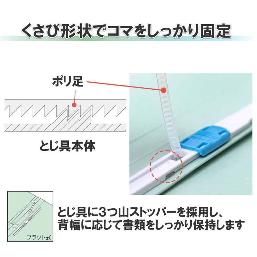 フラットファイル A4 抗菌 ブルー 10冊パック NO.021AB 79-935×10 | PLUS | 05