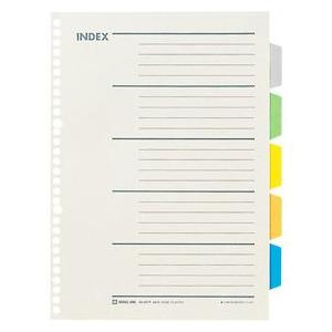 キングジム＜KING JIM＞ カラーインデックス（多穴） 907P | KING JIM