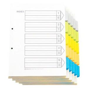 キングジム＜KING JIM＞ カラーインデックス Ａ４−Ｓ（１００組） 907-100 | KING JIM