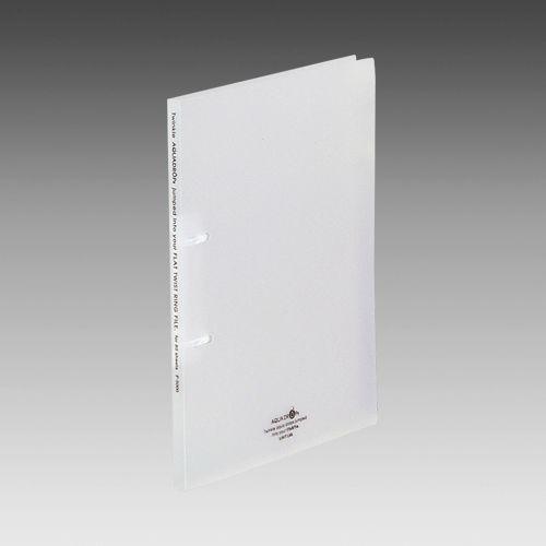 LIHIT LAB.＜リヒトラブ＞　AQUA DROPs　フラット・ツイストリングファイル　A4・S　2穴　乳白　F5000-1(F-5000-1) | 