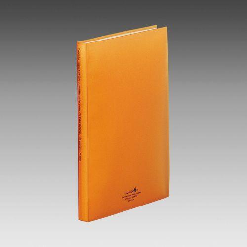 LIHIT LAB.＜リヒトラブ＞ AQUA DROPs＜アクア ドロップス＞　クリヤーブック　A4サイズ・S型(タテ型)　PPC40枚収納　橙　N5001-4(N-5001-4) | 