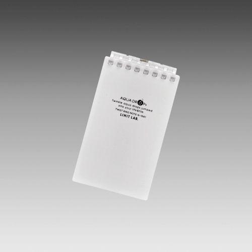 LIHIT LAB.＜リヒトラブ＞ AQUA DROPs＜アクア ドロップス＞ ツイストリング・ノート　メモサイズ(A7サイズ)　8穴　方眼罫　白　N1661-0(N-1661-0) | 