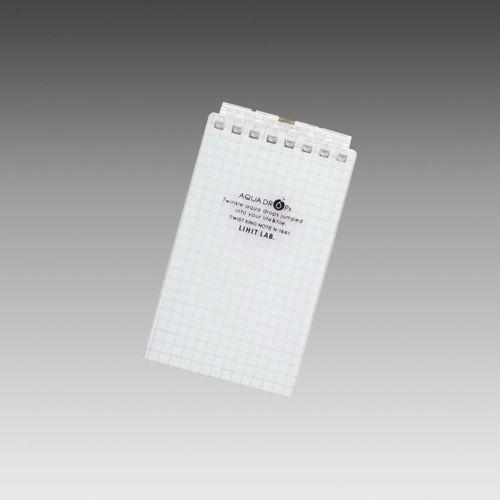 LIHIT LAB.＜リヒトラブ＞ AQUA DROPs＜アクア ドロップス＞ ツイストリング・ノート　メモサイズ(A7サイズ)　8穴　方眼罫　乳白　N1661-1(N-1661-1) | 