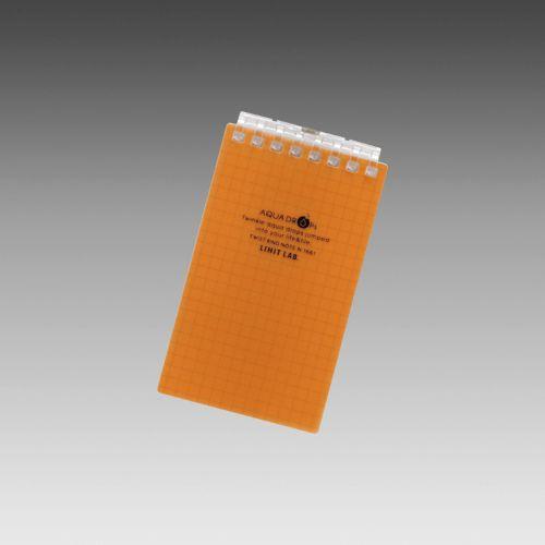 LIHIT LAB.＜リヒトラブ＞ AQUA DROPs＜アクア ドロップス＞ ツイストリング・ノート　メモサイズ(A7サイズ)　8穴　方眼罫　橙　N1661-4(N-1661-4) | 