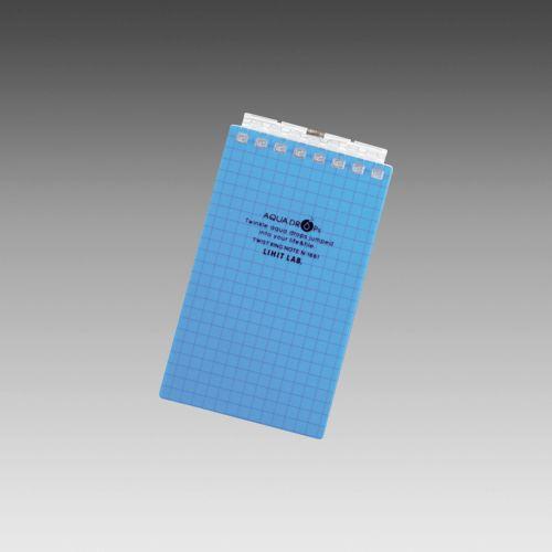 LIHIT LAB.＜リヒトラブ＞ AQUA DROPs＜アクア ドロップス＞ ツイストリング・ノート　メモサイズ(A7サイズ)　8穴　方眼罫　青　N1661-8(N-1661-8) | 
