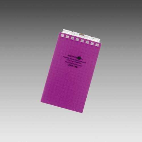 LIHIT LAB.＜リヒトラブ＞ AQUA DROPs＜アクア ドロップス＞ ツイストリング・ノート　メモサイズ(A7サイズ)　8穴　方眼罫　藤　N1661-10(N-1661-10) | 