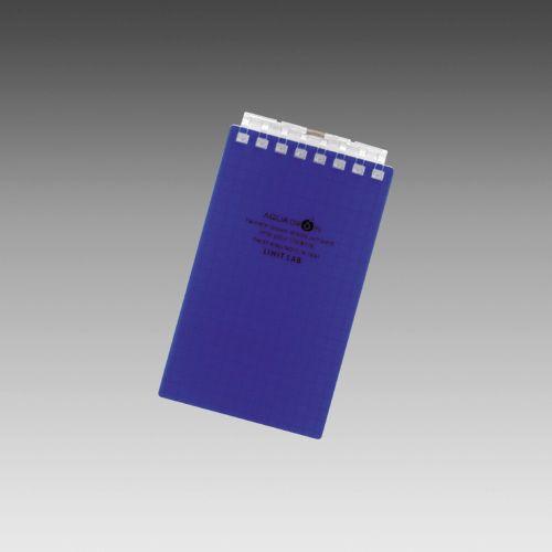 LIHIT LAB.＜リヒトラブ＞ AQUA DROPs＜アクア ドロップス＞ ツイストリング・ノート　メモサイズ(A7サイズ)　8穴　方眼罫　藍　N1661-11(N-1661-11) | 