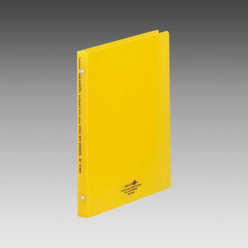 LIHIT LAB.＜リヒトラブ＞　AQUA DROPs＜アクア ドロップス＞　リングレックス　バインダー　B5サイズ・S型(タテ型)　26穴　黄　N5025-5(N-5025-5) | 