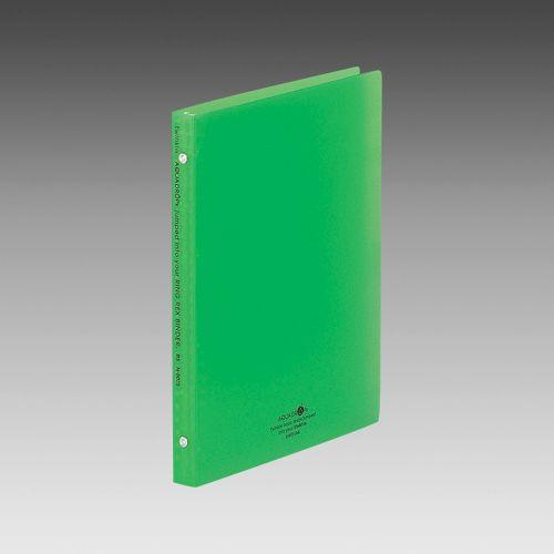 LIHIT LAB.＜リヒトラブ＞　AQUA DROPs＜アクア ドロップス＞　リングレックス　バインダー　B5サイズ・S型(タテ型)　26穴　黄緑　N5025-6(N-5025-6) | 