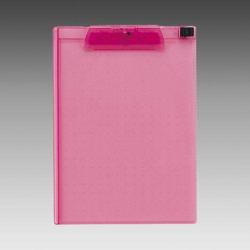 LIHIT LAB.＜リヒトラブ＞ AQUA DROPs＜アクア ドロップス＞ クリップボード A4サイズ・E型(タテ型) 赤 A5010-3(A-5010-3) | 