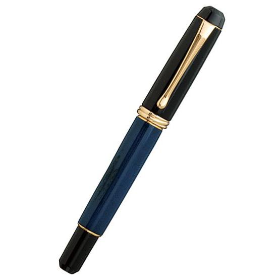 呉竹＜クレタケ＞ くれ竹 万年筆 夢銀河 鹿角 古代藍染め M(中字) DBA140-4 ボック社製14K 金ペン先使用 | セーラー万年筆