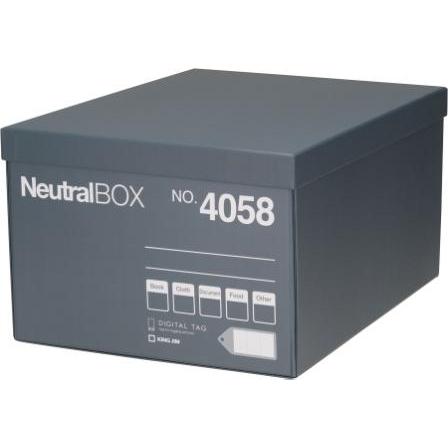 KING JIM＜キングジム＞ ニュートラルボックスXLサイズ グレー 4058クレ | KING JIM