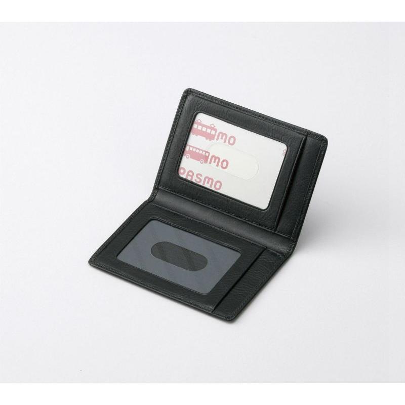 レイメイ藤井(Raymay) ブルームズベリー パス入（2つ折り） ブラック NP8002B 2面パス入 内側ポケット付 |  | 01