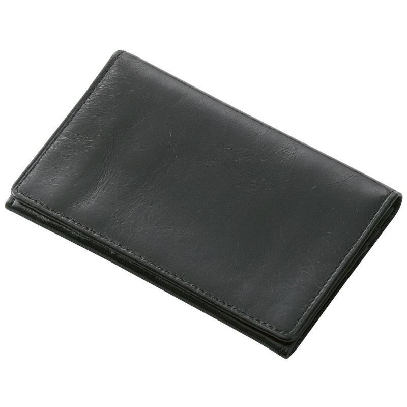 レイメイ藤井(Raymay)　ブルームズベリー　名刺入（笹マチ）　ブラック　NN8007B　名刺約30枚収納 | 