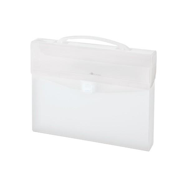 LIHIT LAB.＜リヒトラブ＞AQUA DROPs　コングレスバッグＡ４ A-5007-1乳白/A5007-1/A5007-乳白/A-5007-乳白 | 