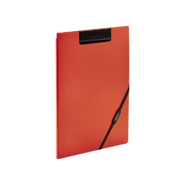 LIHIT LAB.＜リヒトラブ＞ SMART FIT＜スマート フィット＞　クリップファイル　A4E オレンジ F7560-4 | 