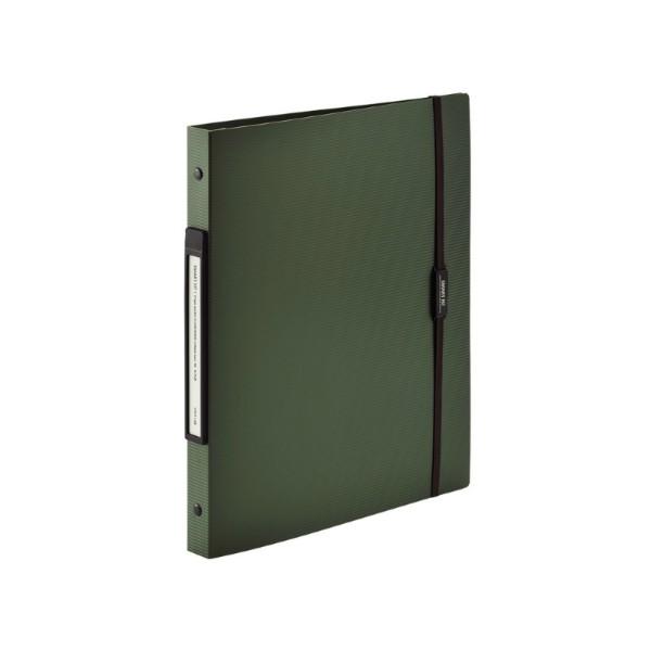 LIHIT LAB.＜リヒトラブ＞ SMART FIT＜スマート フィット＞　２タイプポケットクリヤーブック交換式 A4S　オリーブ N7520-22 | 
