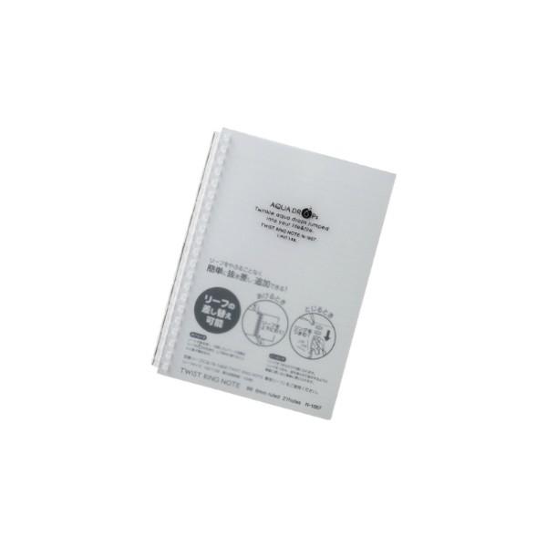 LIHIT LAB.＜リヒトラブ＞ AQUA DROPs＜アクア ドロップス＞ ツイストリング・ノート　B6 ニュウハク N1669-1 | 