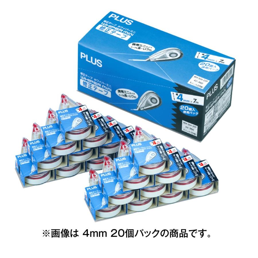 プラス(PLUS) 修正テープ ホワイパーミニ20個パック 5mm幅 WH-505-20P 42-361 | PLUS | 01