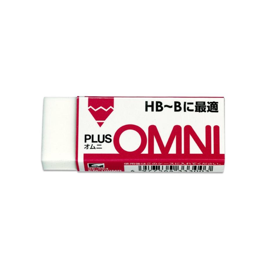 プラス(PLUS) プラスチック消しゴム OMNI(オムニ) 鉛筆HB~B用 13g ER-060MR 40個セット　36-391 | PLUS