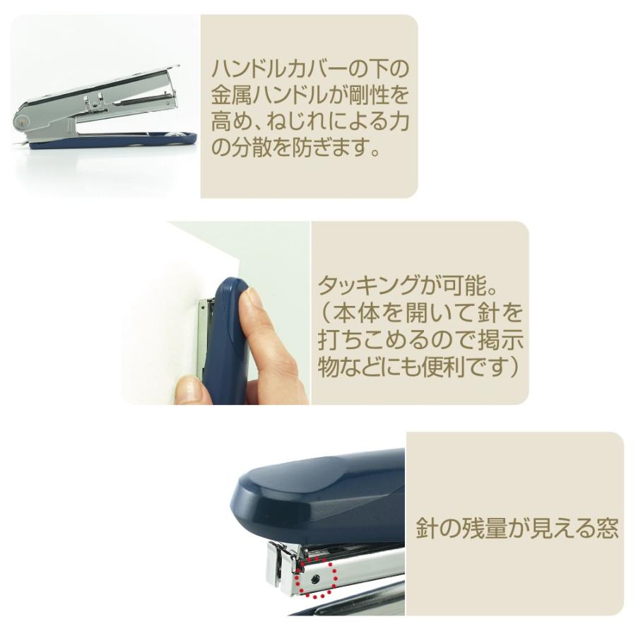 プラス(PLUS) ホッチキスハンディタイプ　ラクヒット針付 (ブリスターパック入） 20枚とじ　ST-010RH ホワイト 5個セット　30-985 | PLUS | 04