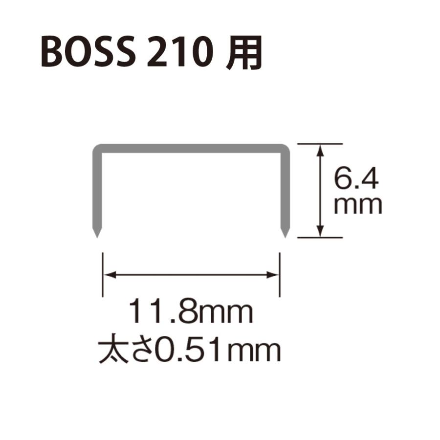 プラス(PLUS) ホッチキス針　BOSS 210S用　【針寸法 幅11.8×高さ6.4×太さ0.51mm 入り数5040本入(210本とじ×24)】　88-684 | PLUS | 01