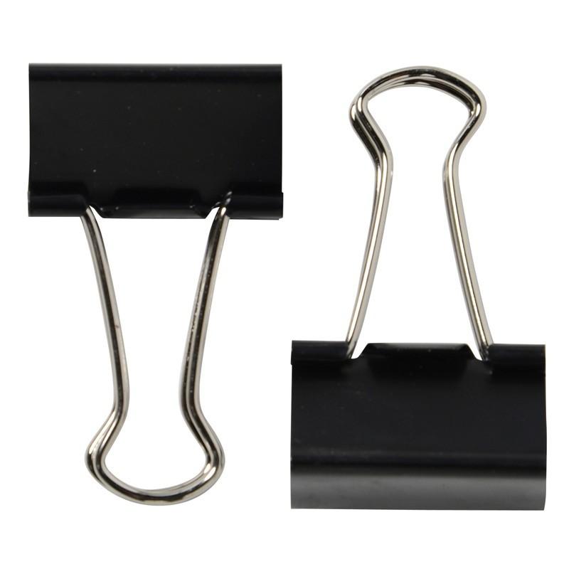 プラス(PLUS) クリップ ダブルクリップ 大 10個入 80枚とじ 箱入り ブラック CP-103　35-467 | PLUS | 05