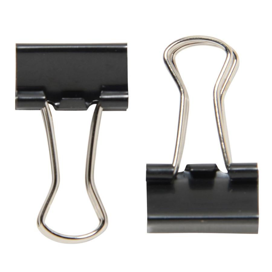 プラス(PLUS) クリップ ダブルクリップ 豆 100個入 徳用パック 30枚とじ ブラック CP-106-10P 35-468 | PLUS | 02