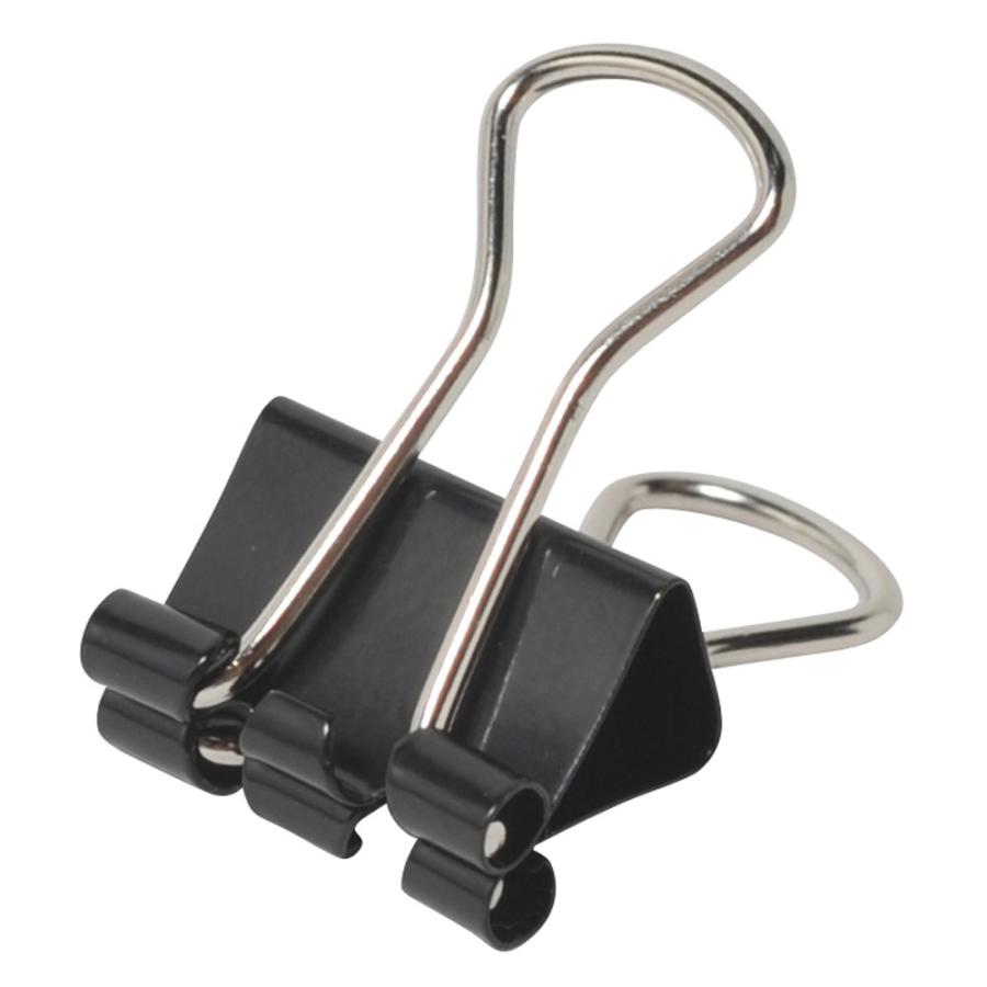 プラス(PLUS) クリップ ダブルクリップ 極豆 100個入 徳用パック 20枚とじ ブラック CP-107-10P 35-469 | PLUS | 01