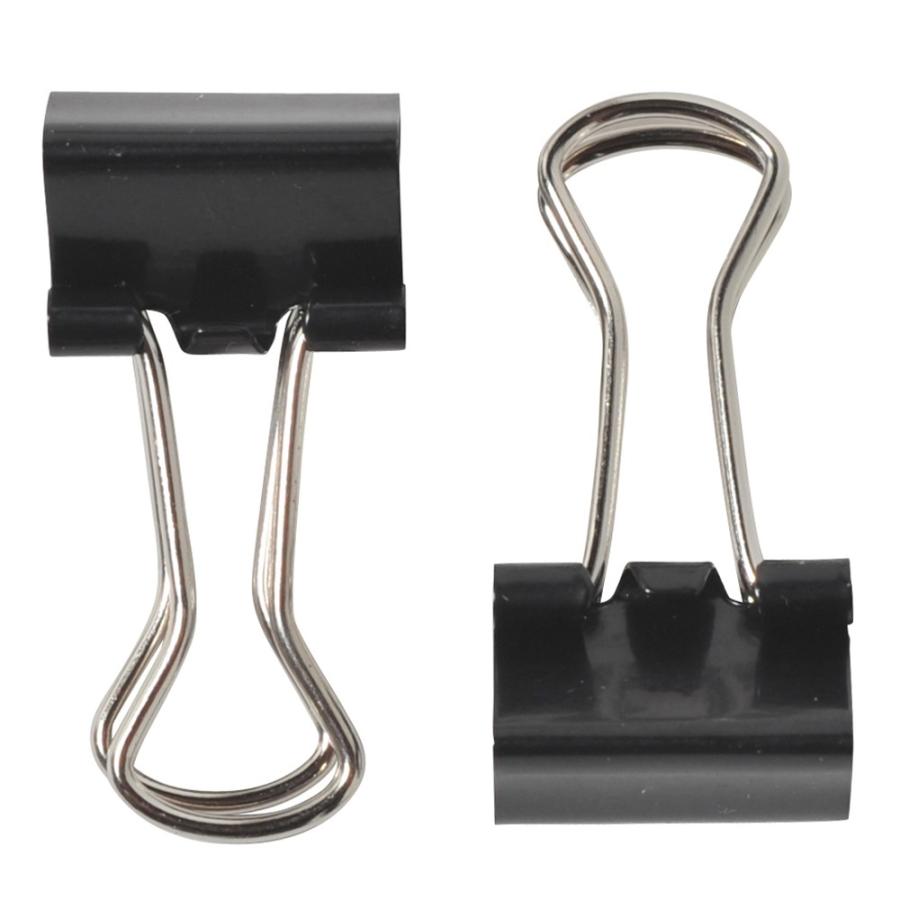 プラス(PLUS) クリップ ダブルクリップ 極豆 100個入 徳用パック 20枚とじ ブラック CP-107-10P 35-469 | PLUS | 02