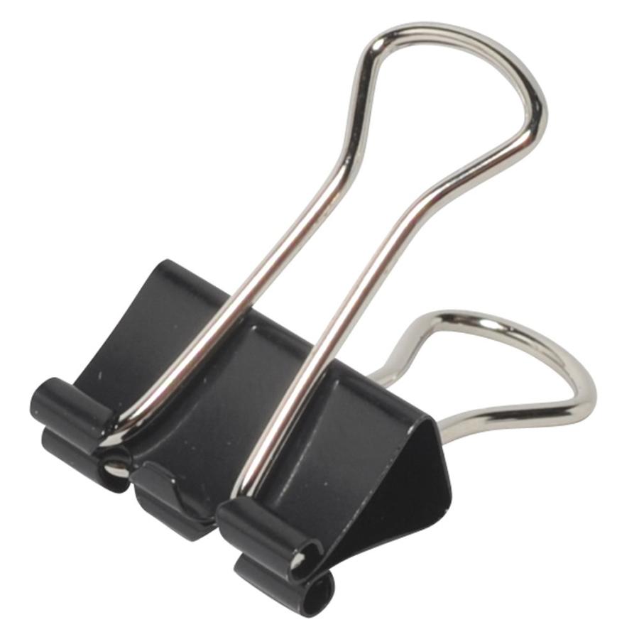 プラス(PLUS) クリップ ダブルクリップ 小 100個入 徳用 40枚とじ ブラック CP-105-10P 35-583 | PLUS | 01