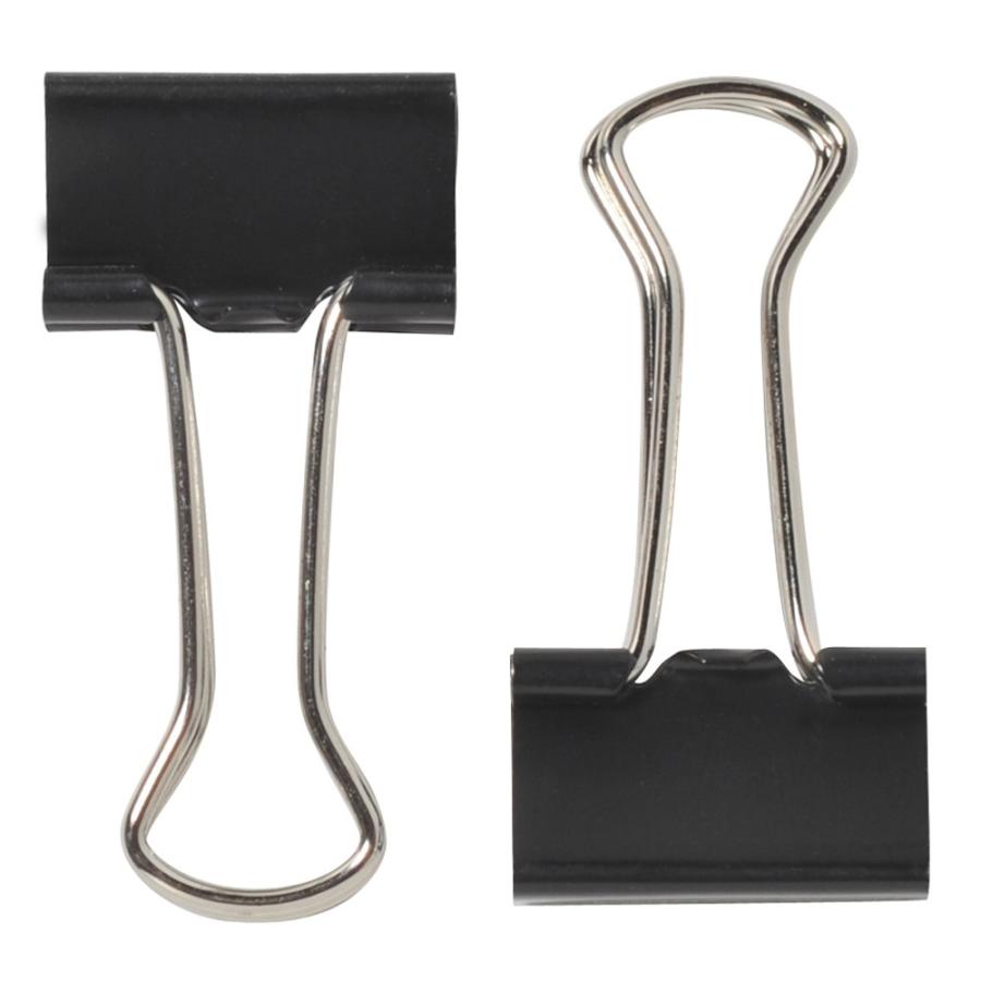 プラス(PLUS) クリップ ダブルクリップ 小 100個入 徳用 40枚とじ ブラック CP-105-10P 35-583 | PLUS | 02