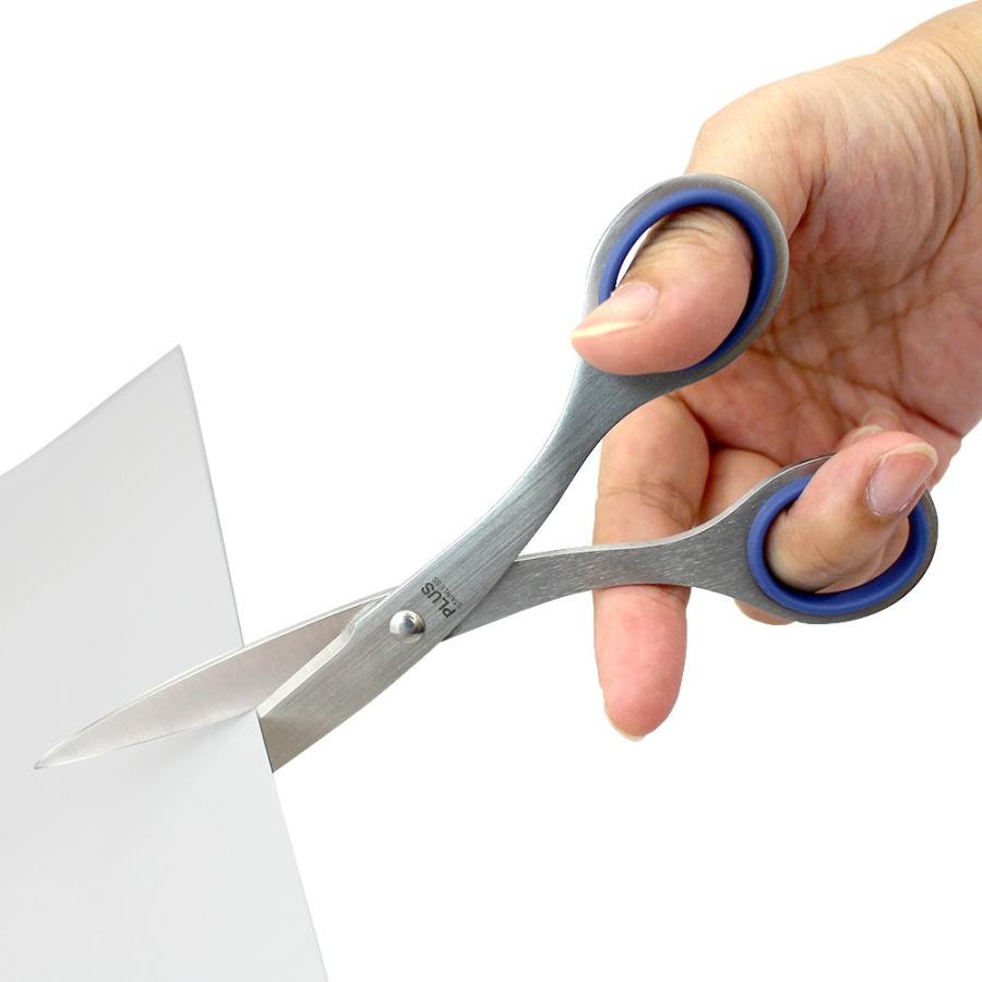 プラス(PLUS) はさみ ステンレス鋏 刃渡り165mm ブルー NO.165　34-724 | PLUS | 03