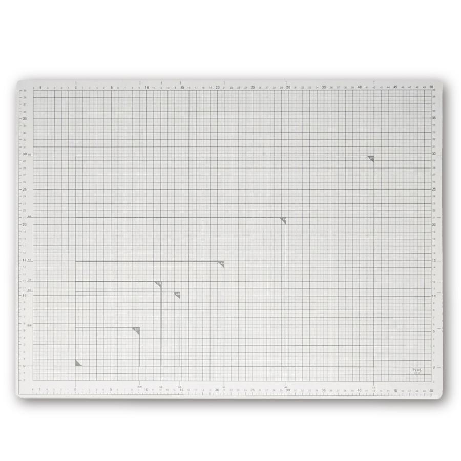 プラス(PLUS) カッティングマット A2サイズ CS-A2 ライトグレー　48-585 | PLUS