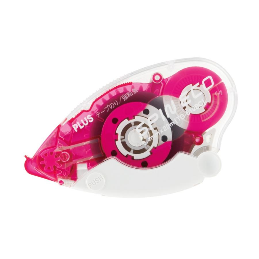 プラス(PLUS) テープのり スピンエコ 本体 8.4mm幅 ピンク TG-610BC 37-586 | PLUS