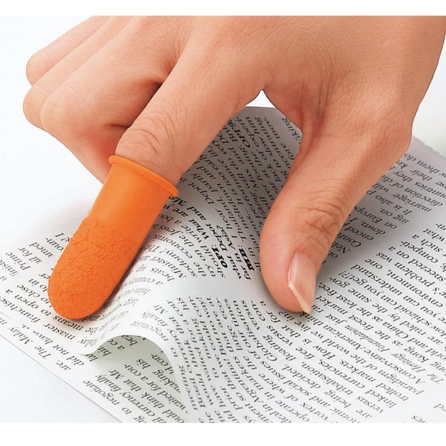 プラス(PLUS) 指サック C 小サイズ 50個入 オレンジ KM-201H　35-966 | PLUS | 01