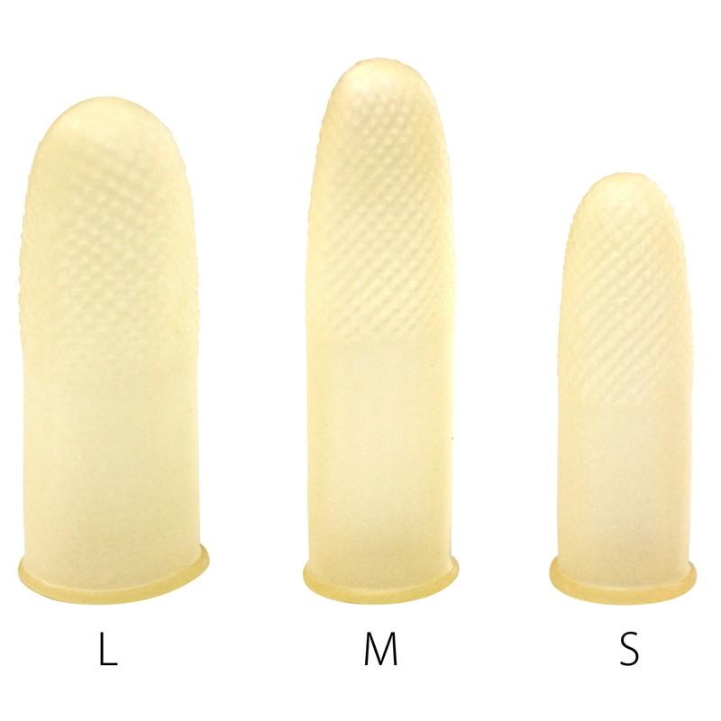 プラス(PLUS) 指サック 中サイズ  100個入×50パック アメ色 KM-102H 35-968 | PLUS | 05
