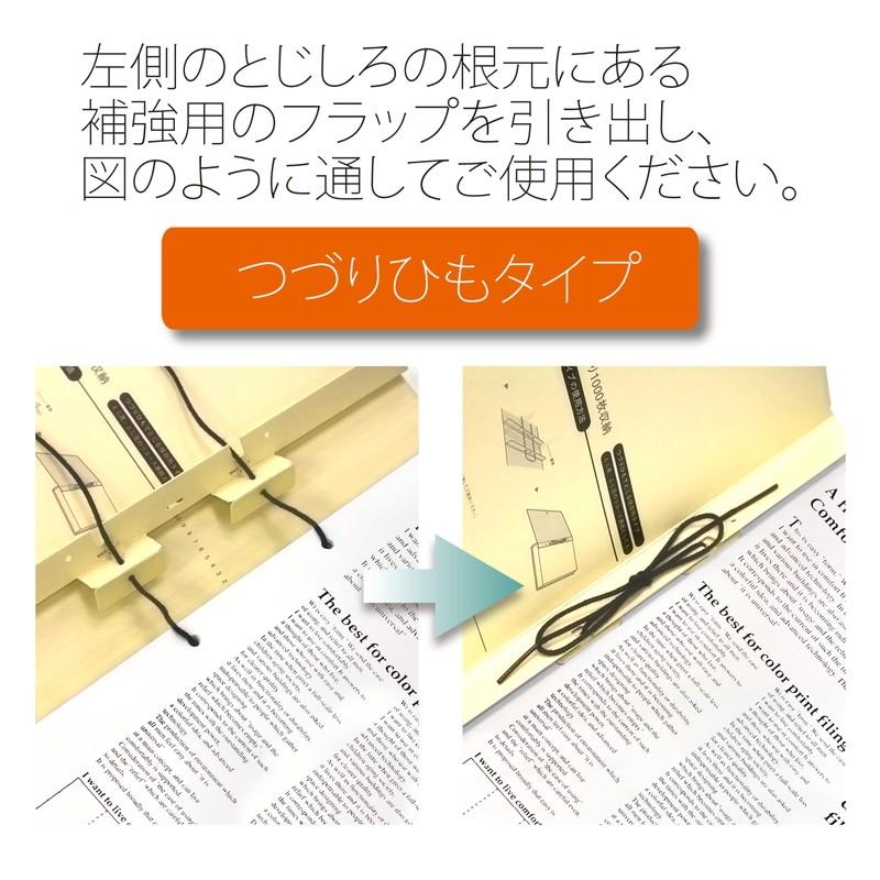 プラス(PLUS)背幅伸縮フラットファイル セノバス 替え表紙 つづり紐タイプ A4-S ベージュ FL-023SH　89-136 | PLUS | 02