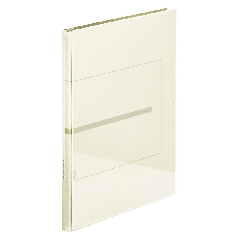 プラス(PLUS) 背幅伸縮フラットファイル セノバス EX 樹脂とじ具 A4-S アイボリー FL-021SL 89-145 | PLUS