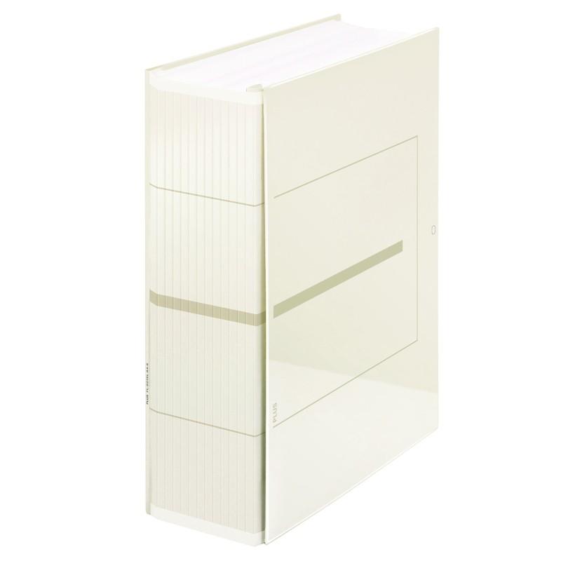 プラス(PLUS) 背幅伸縮フラットファイル セノバス EX 樹脂とじ具 A4-S アイボリー FL-021SL 89-145 | PLUS | 01