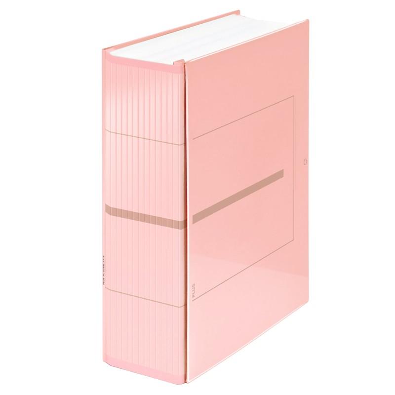 プラス(PLUS)背幅伸縮フラットファイル セノバス EX 樹脂とじ具 A4-S ピンク FL-021SL　89-150 | PLUS | 01