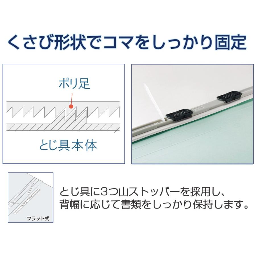 プラス(PLUS)フラットファイル ノンステッチ B5-S 180枚とじ ロイヤルブルー NO.031N 10冊パック　78-041 | PLUS | 03